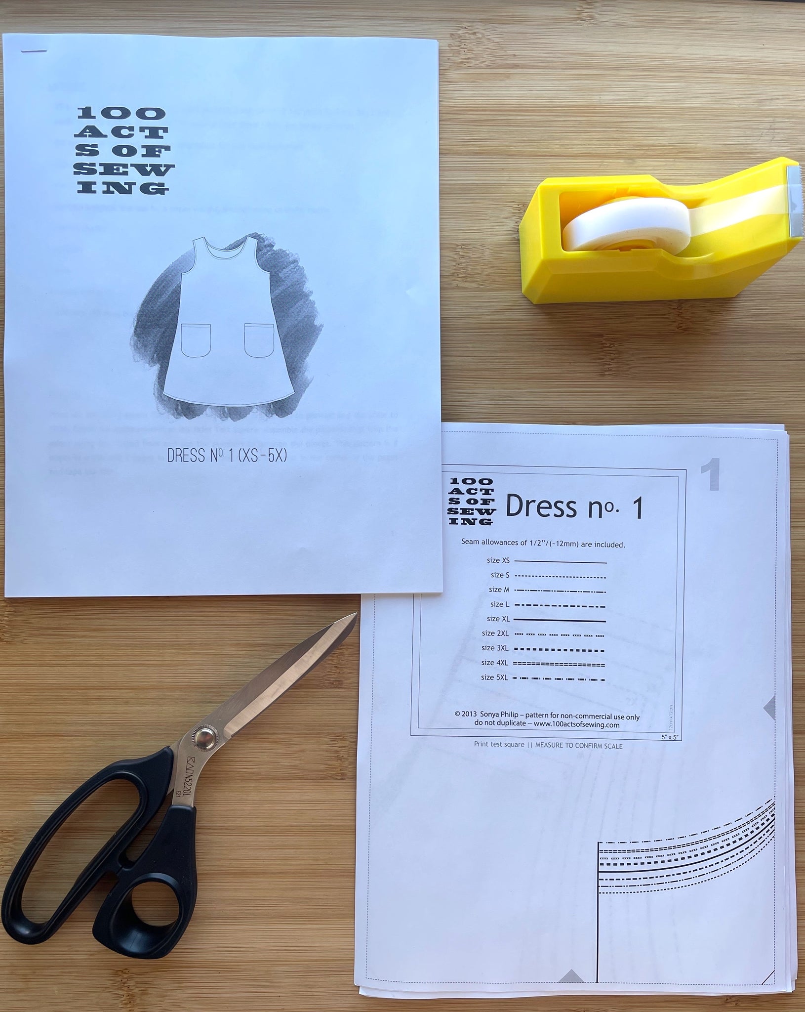 The designer's photo of a finished Dress No. 1.