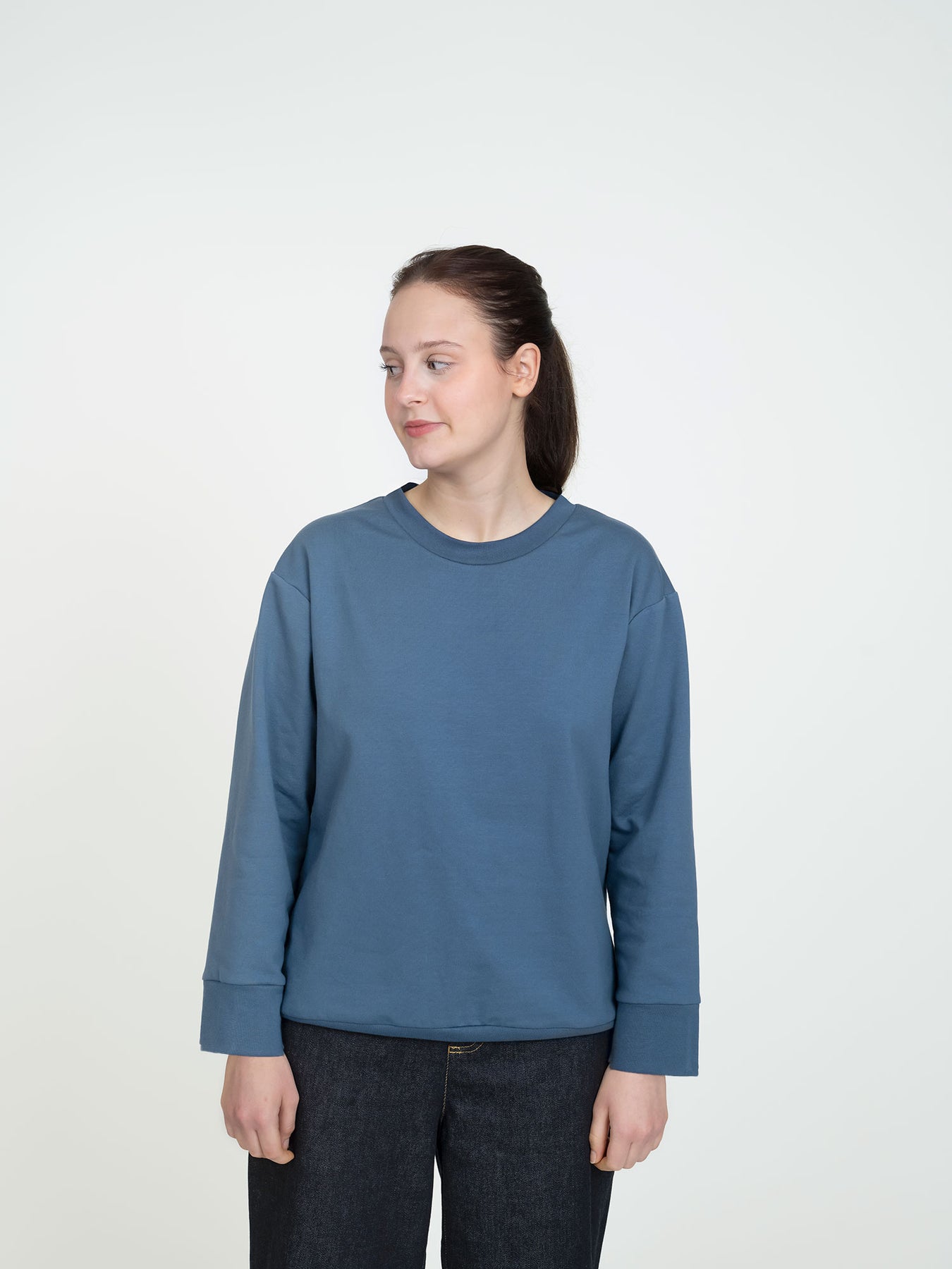 A photo of a finished Classic Sweatshirt.