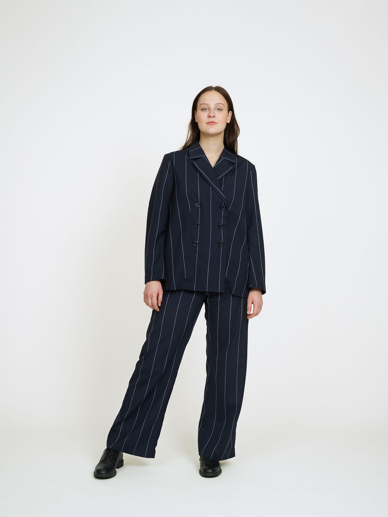 A photo of a finished Double Breasted Jacket and Vest.