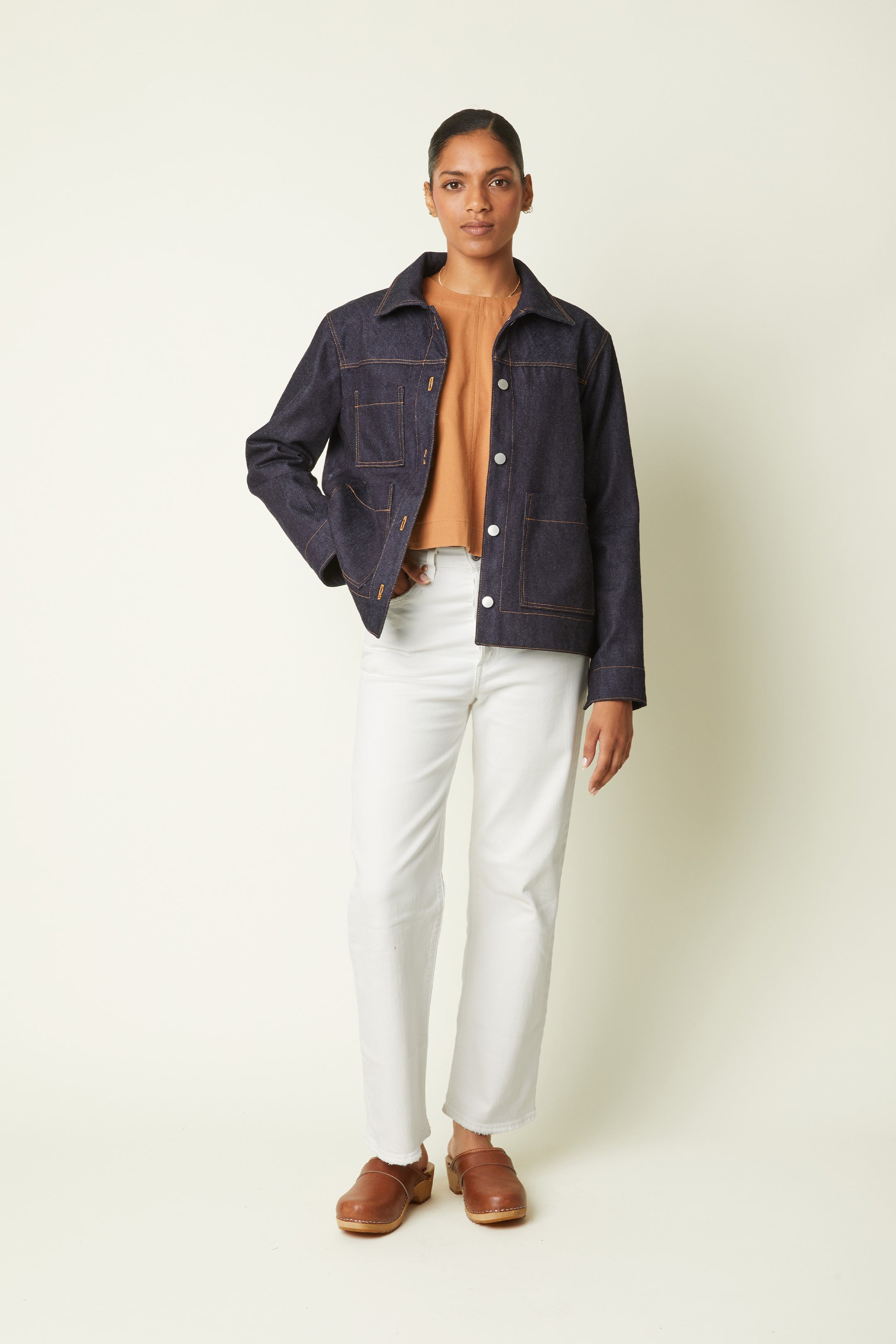The designer's photo of a finished La Veste Jacket.