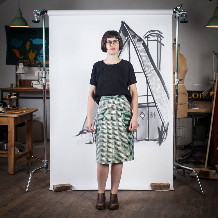 Pattern hacking Orsola - adding a full circle wrap skirt – By Hand London