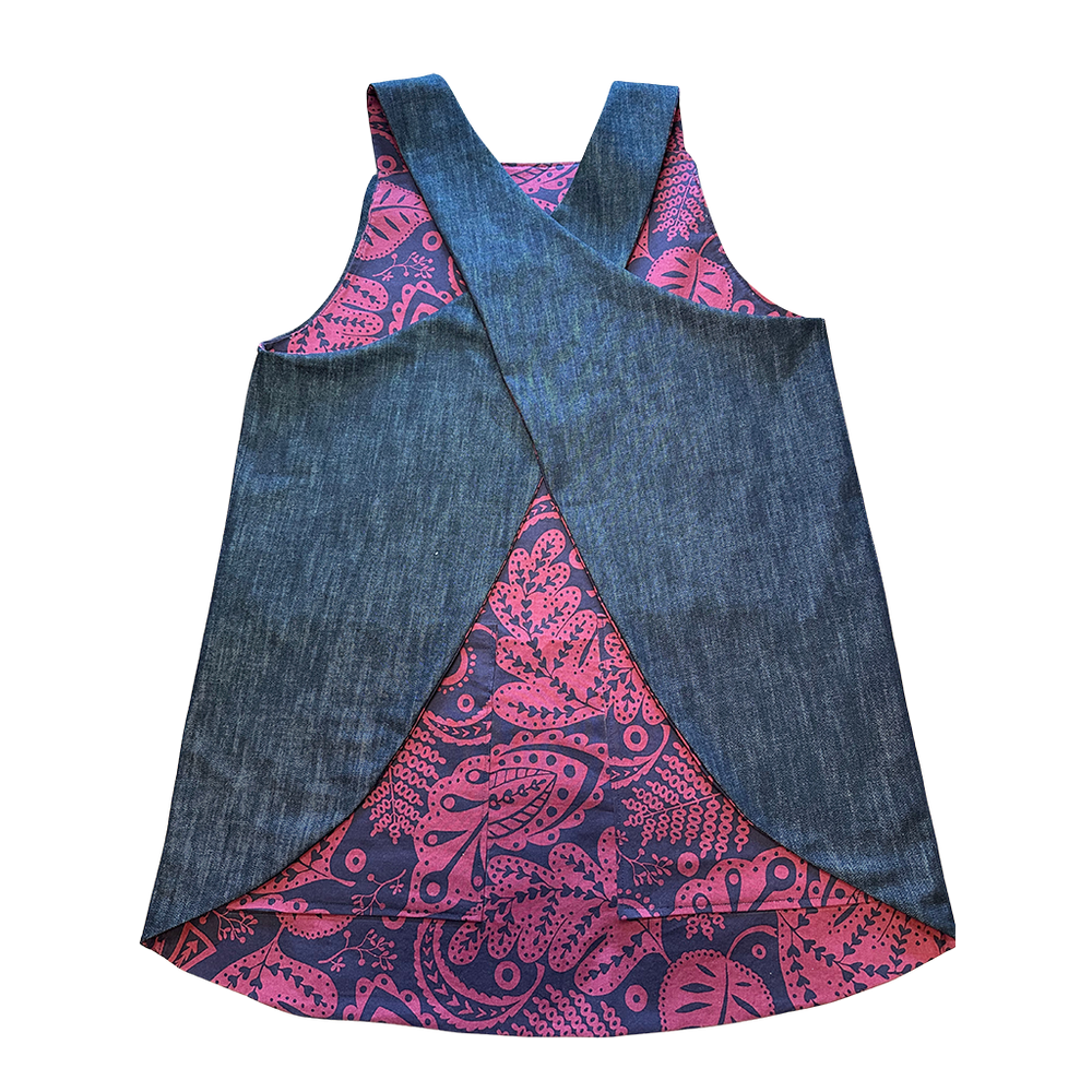 A photo of a finished Grown-Up Apron.