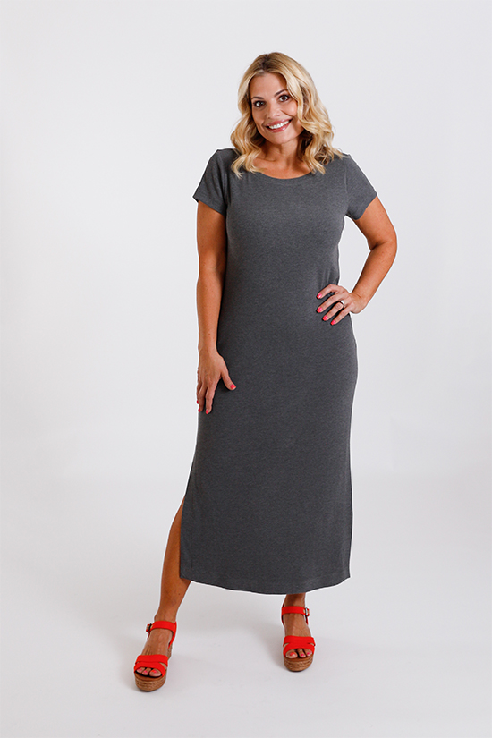 A photo of a finished Tess Dress and Top.