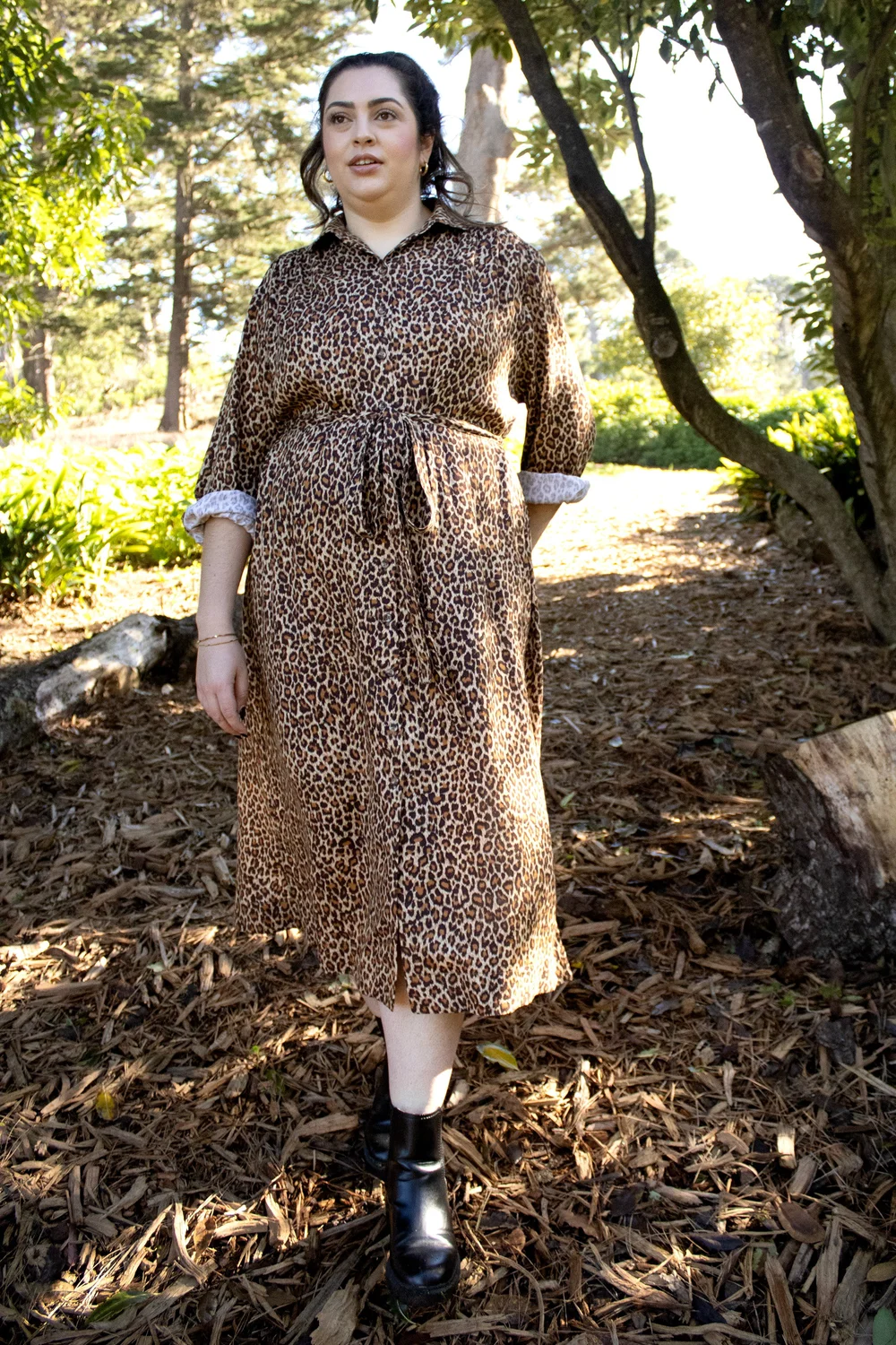 A photo of a finished Eaton Dress and Blouse.