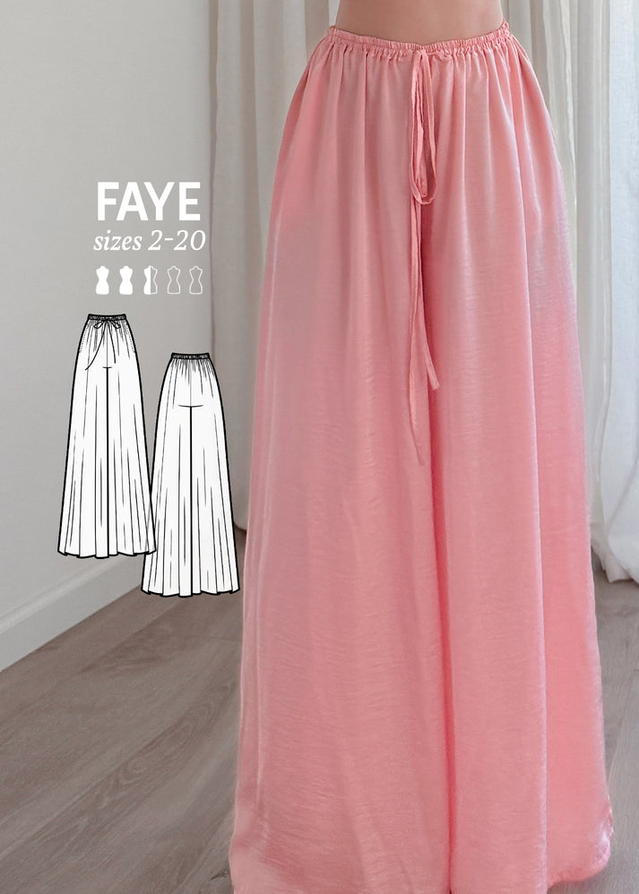 The designer's photo of a finished Faye Pants.