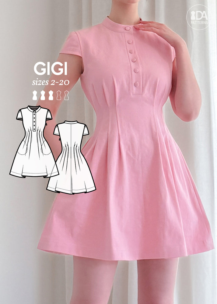 A photo of a finished Gigi Dress.