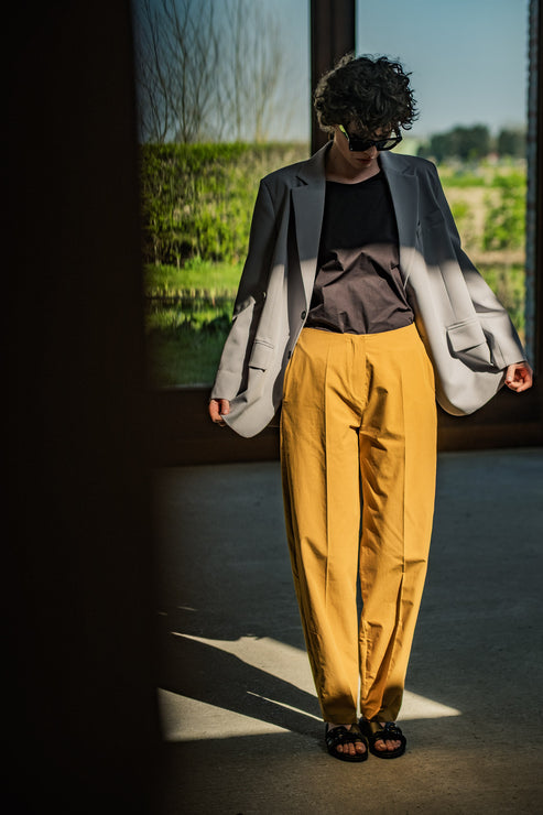 A photo of a finished Angela Trousers.