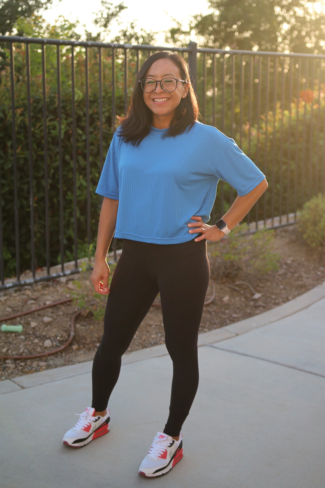A photo of a finished Boxy Tee.