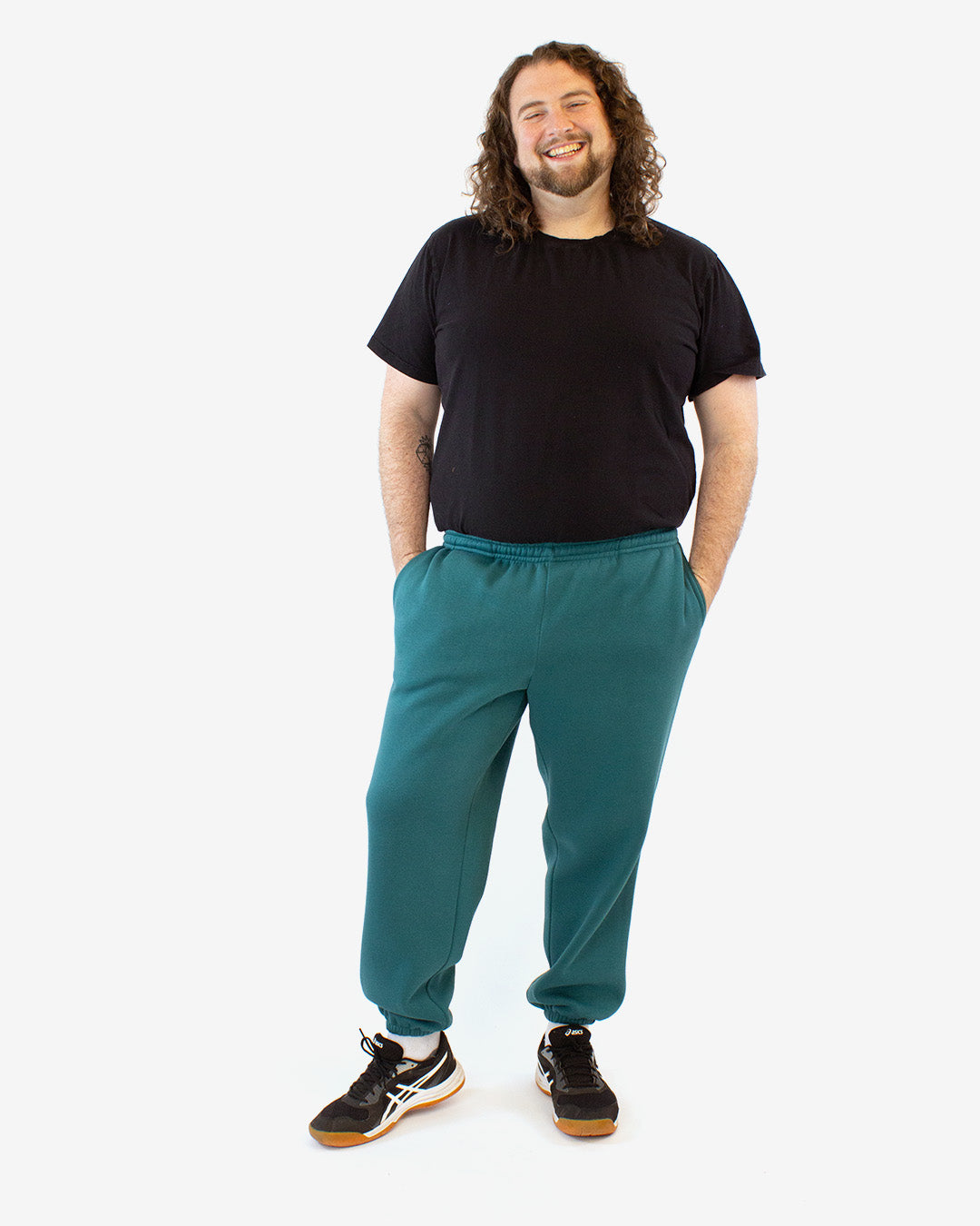 A photo of a finished Evergreen Sweatpants and Shorts.