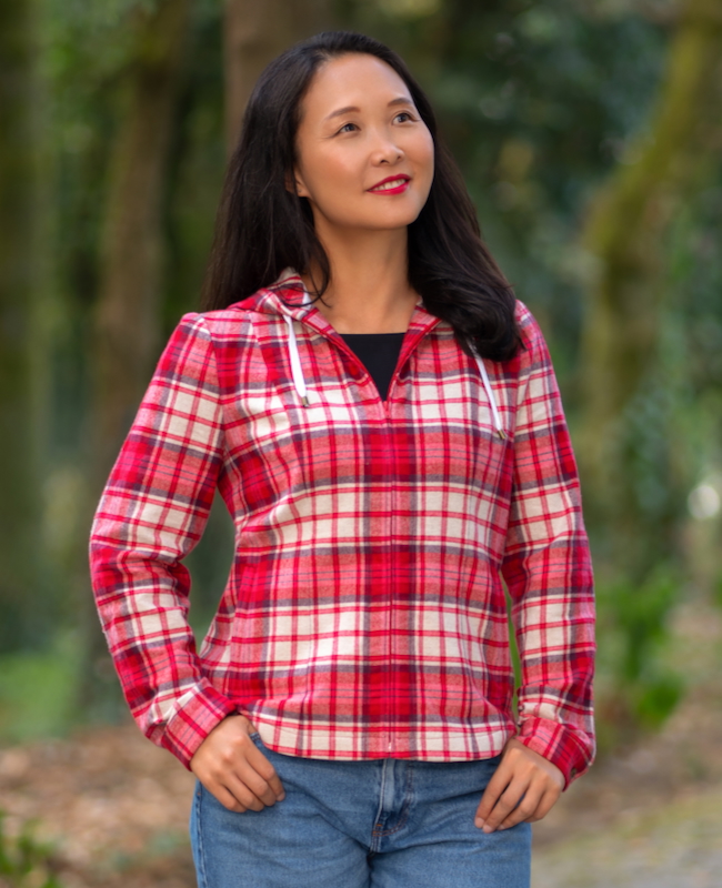 The designer's photo of a finished Orio Jacket.
