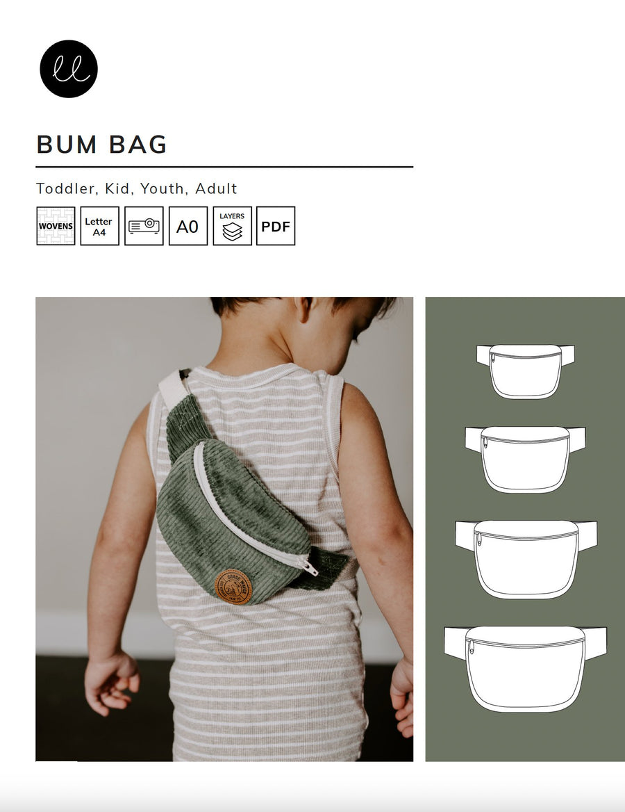 The designer's photo of a finished Bum Bag.