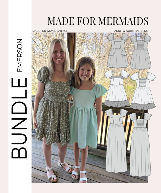 A photo of a finished Emerson Dress.