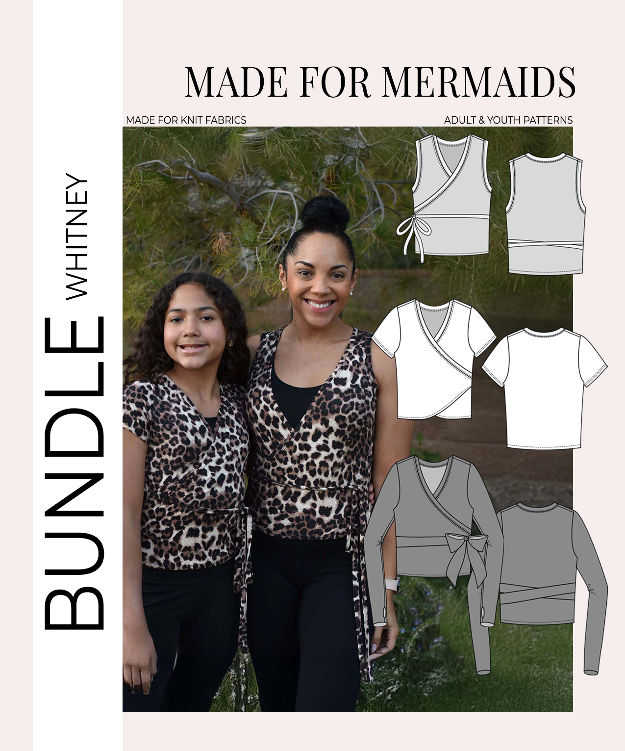 A photo of a finished Whitney Faux Wrap Top.