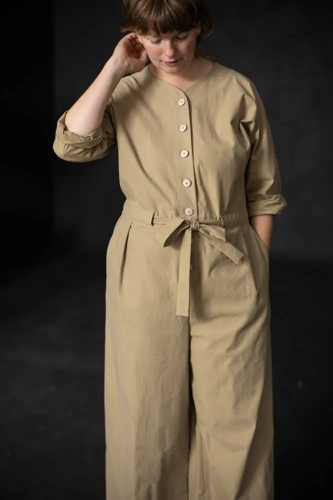 A photo of a finished Cassidy Jumpsuit.