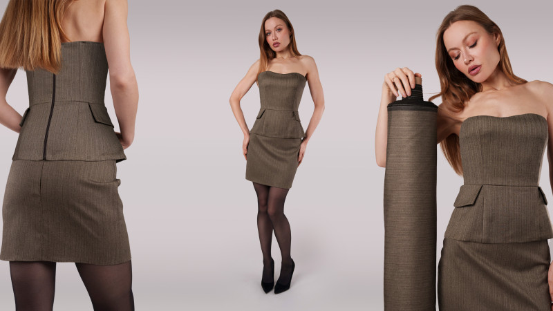 The designer's photo of a finished Ava Mini Skirt.