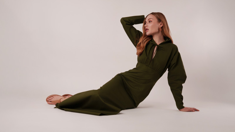 A photo of a finished Boca Resort Dress.