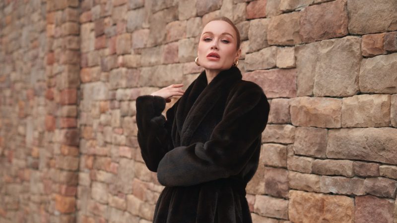 A photo of a finished Glacial Duster Coat.