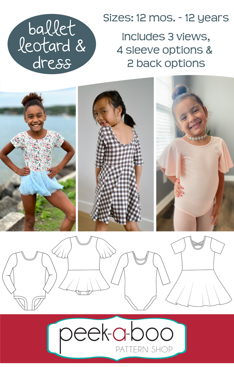 The designer's photo of a finished Ballet Dress and Leotard.