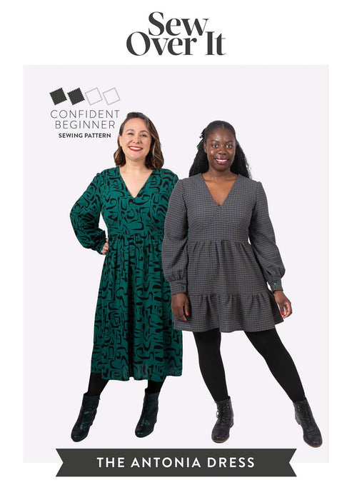 A photo of a finished Antonia Dress.