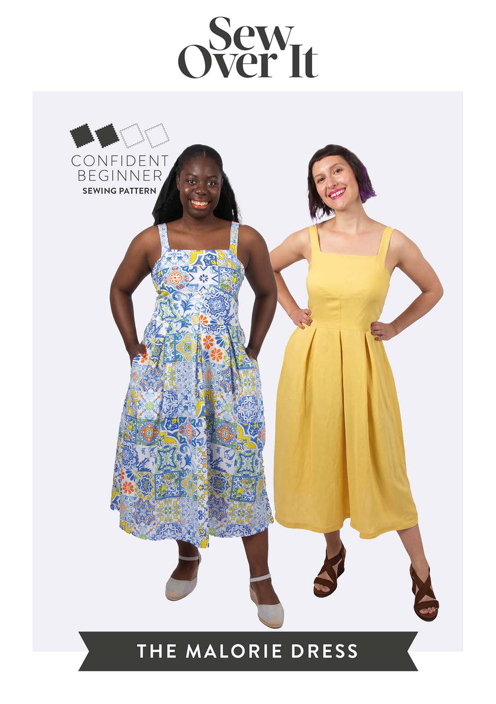 The designer's photo of a finished Malorie Dress.