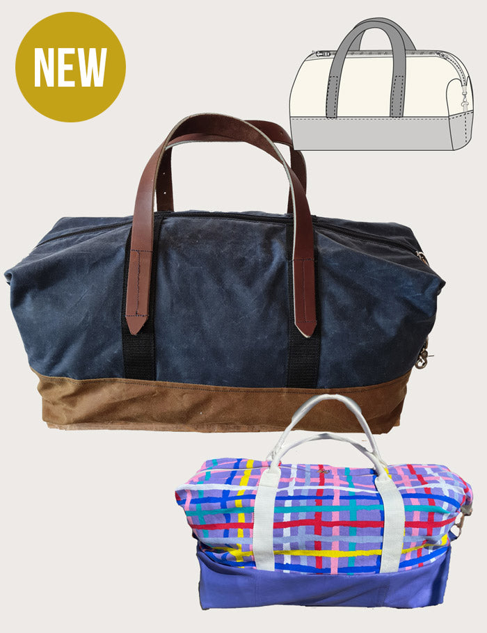 The designer's photo of a finished Weekend Bag.