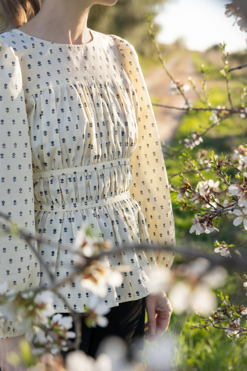 A photo of a finished Celeste Dress and Top.