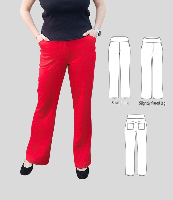 A photo of a finished Helen Pull-On Pants.