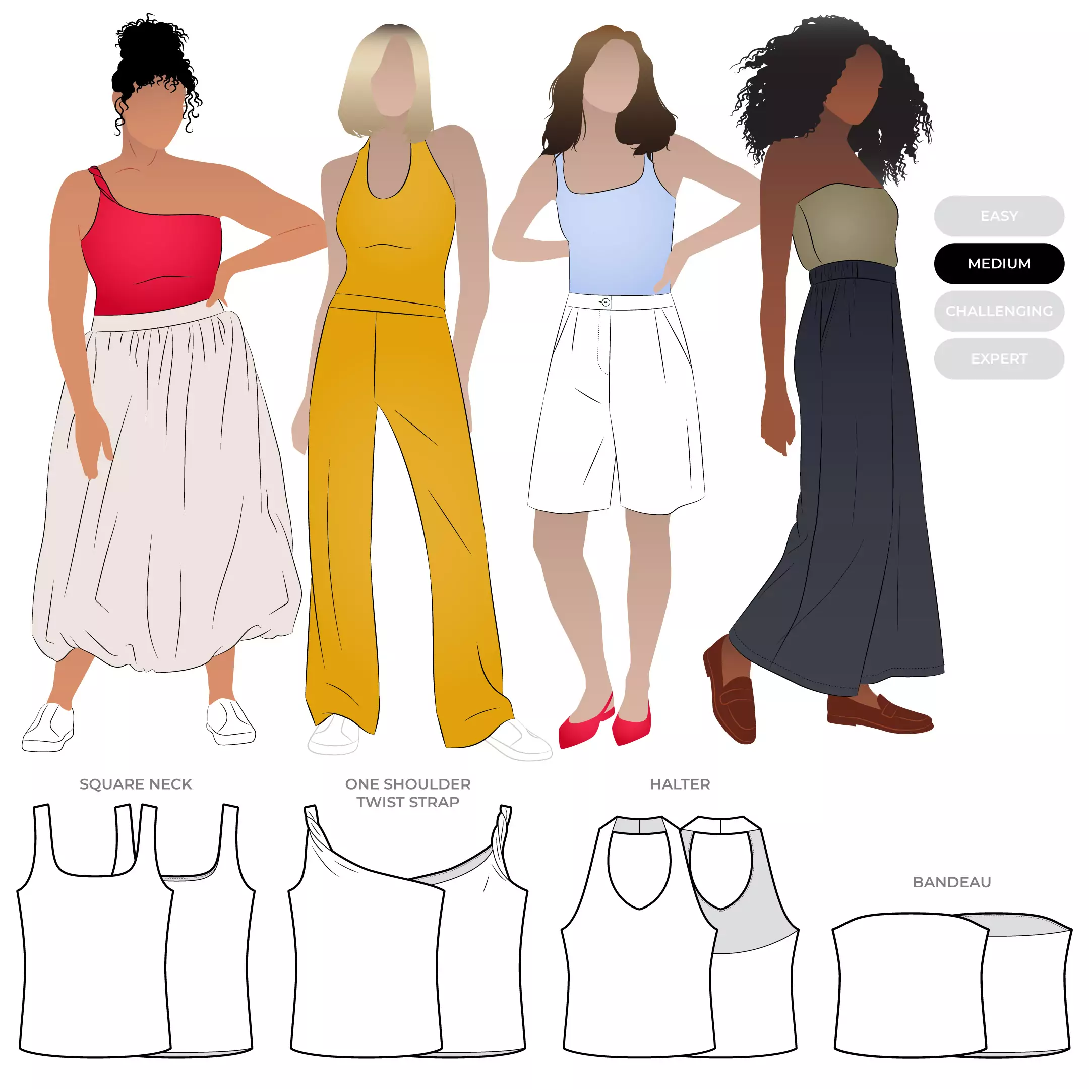 A photo of a finished Gilmore Top.