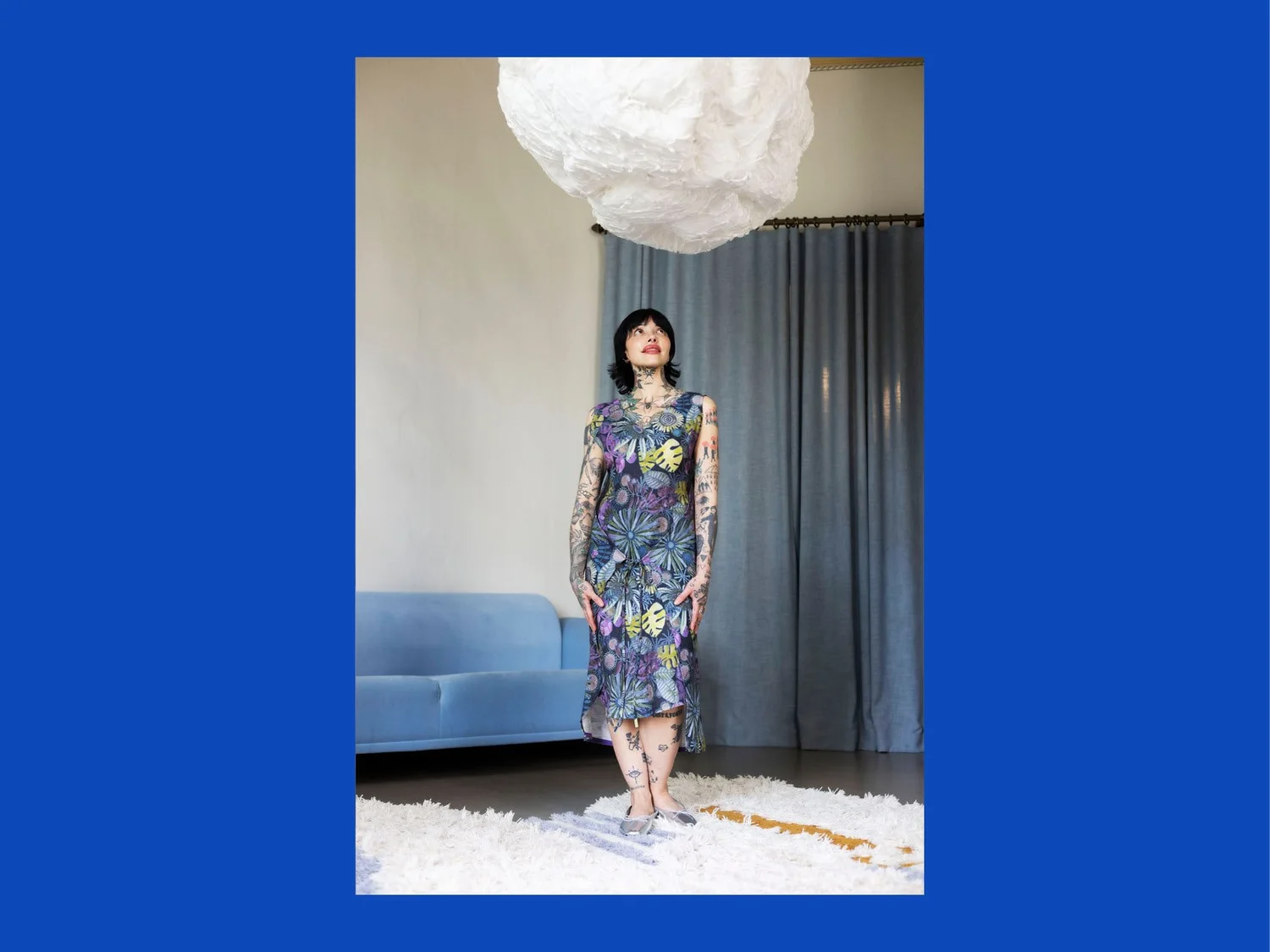 A photo of a finished Sedition Pinafore.