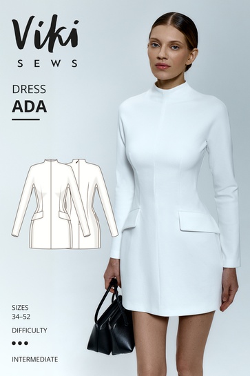 A photo of a finished Ada Dress.