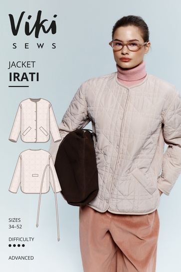 A photo of a finished Irati Jacket.