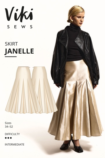 A photo of a finished Janelle Skirt.