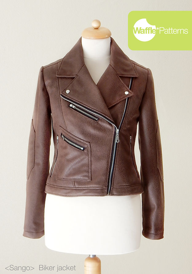 A photo of a finished Sango Biker Jacket.