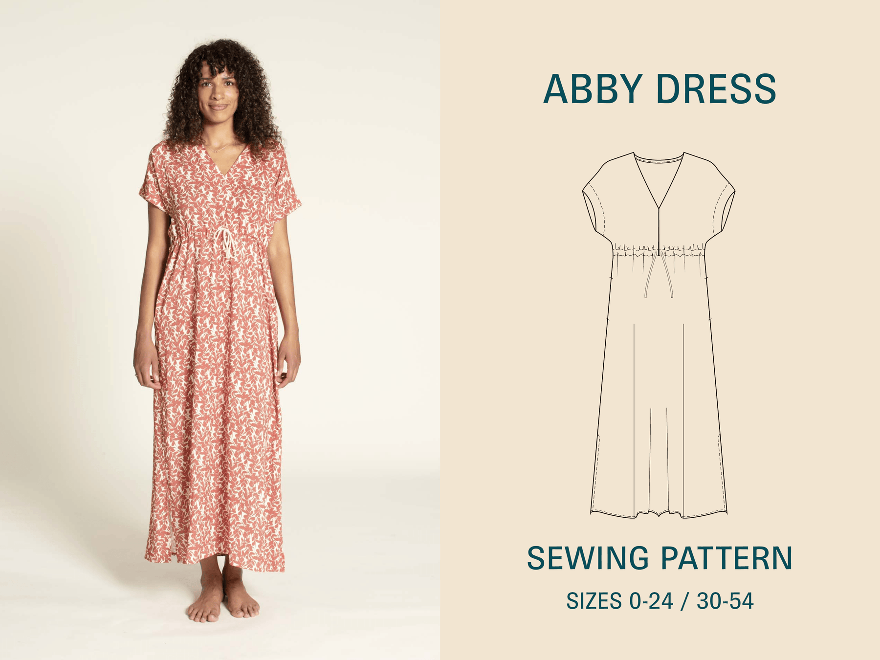 The designer's photo of a finished Abby Dress.